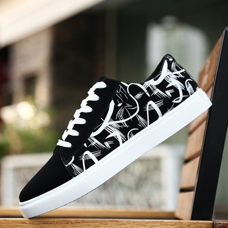 Spring new men's casual shoes, student sports shoes, running shoes, fashionable Korean style men's shoes, one piece drop shipping