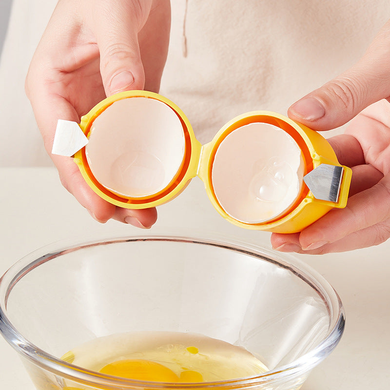 Manufacturer's spot egg shell opener portable kitchen mini egg opener anti-crumb egg beater sheller