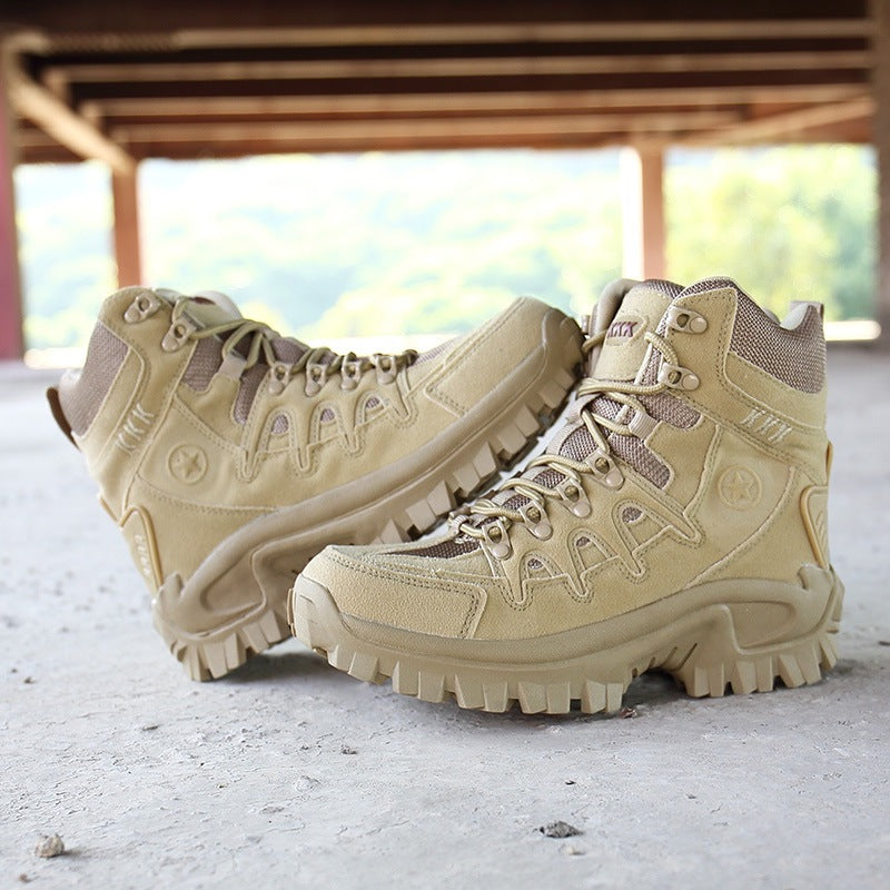 Cross-border spot new products high-top men's outdoor special forces tactical boots combat boots military boots hiking boots security boots large size