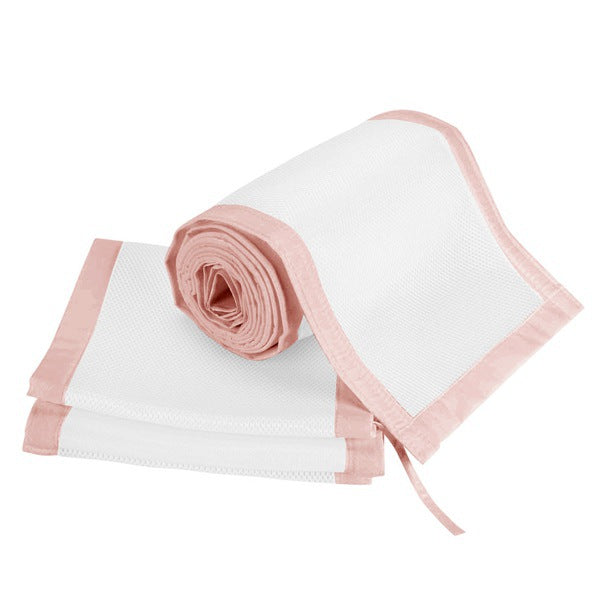 4 baby crib guardrails summer breathable skin-friendly sandwich lengthened heightened