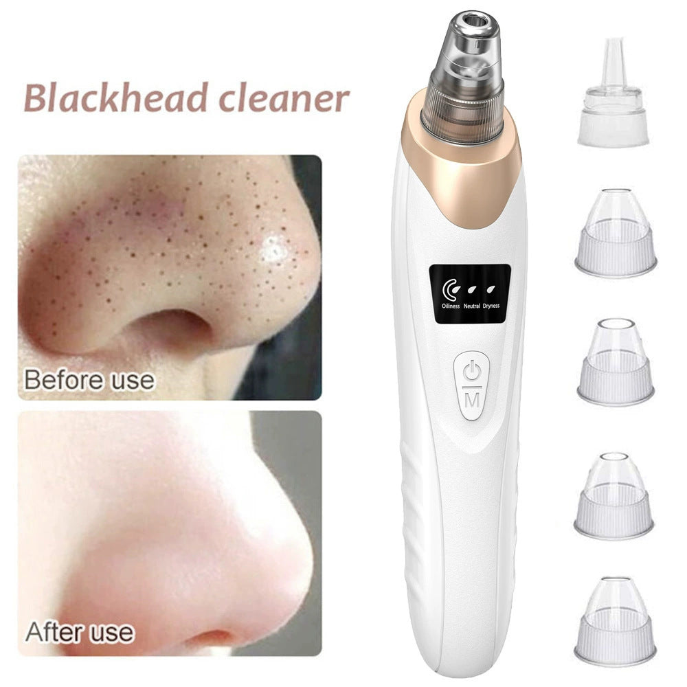 Cross-border electric blackhead remover, pore skin cleansing facial beauty instrument, acne removal and blackhead removal instrument