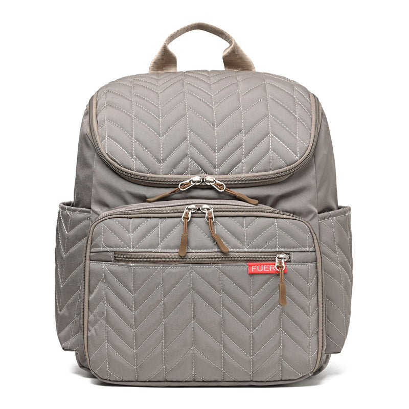 New color European and American large capacity embroidery mother and baby bag portable diaper bag baby bottle insulation mommy bag