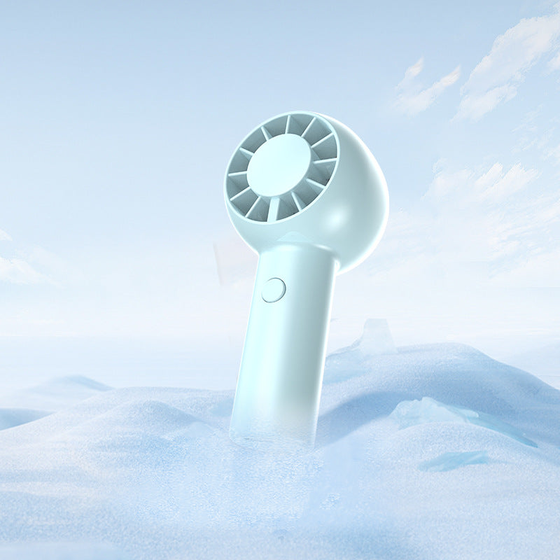 2025 New High Speed Handheld Cooling Fan USB Mini Portable Rechargeable Turbo Small Fan Desktop Fan