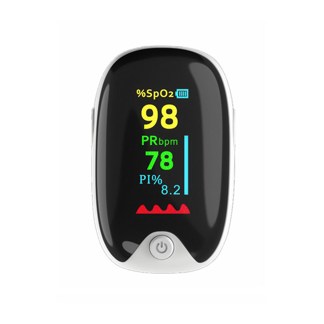 LK87 Spot Finger Clip Heart Rate Meter Fingertip Blood Oxygen Saturation Monitor Pulse Black Gem Oximeter