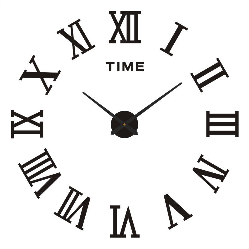 Creative Nordic living room acrylic three-dimensional decorative clock bedroom DIY silent wall clock home wall-mounted clock