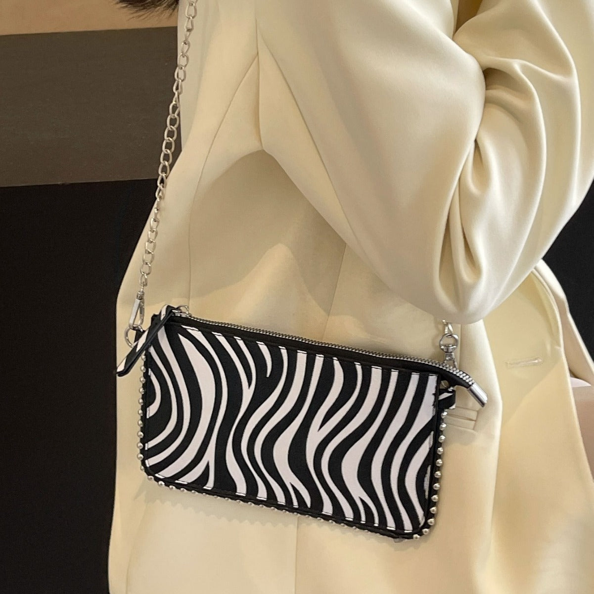 Cross-border new versatile casual crossbody underarm women's bag simple and stylish niche design chain bag fashion handbag