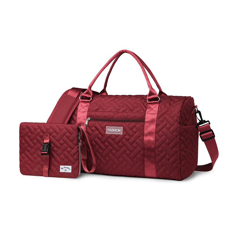 New fashion mother and baby travel bag two-piece multifunctional mother and baby bag large size portable travel bag