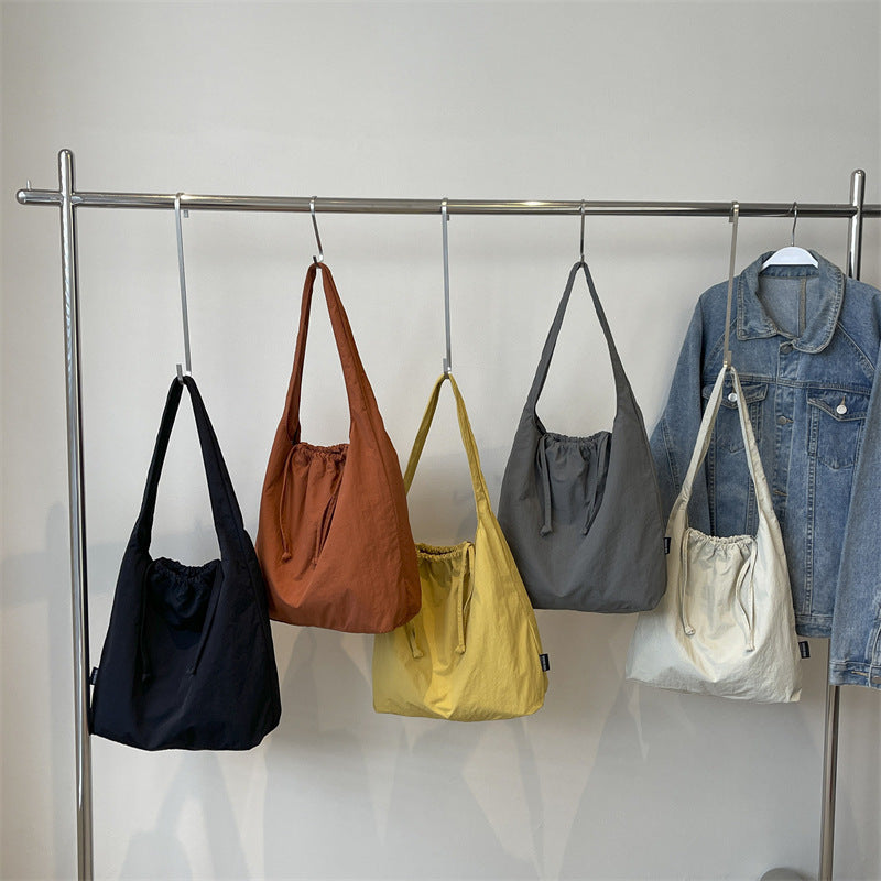 Women's canvas bag large capacity cross-border new one-shoulder crossbody college students leisure class commuting all-match tote bag
