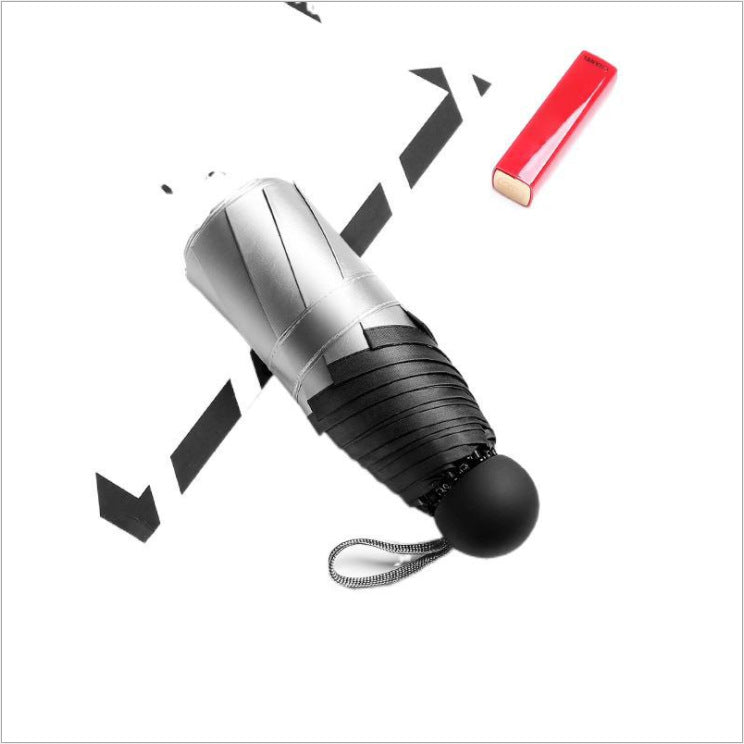 Ultra-light small 5-fold umbrella sun protection sun umbrella anti-ultraviolet advertising umbrella customized umbrella mini capsule umbrella