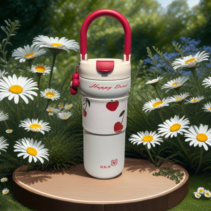 New cross-border car cup 304 thermos cup high-value coffee cup take-out cup stainless steel portable water cup