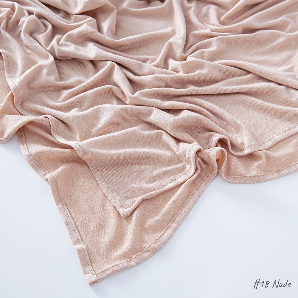 High-quality right-angle curled modal sweat cloth headscarf 170*60 mercerized cotton breathable and comfortable women's head scarf