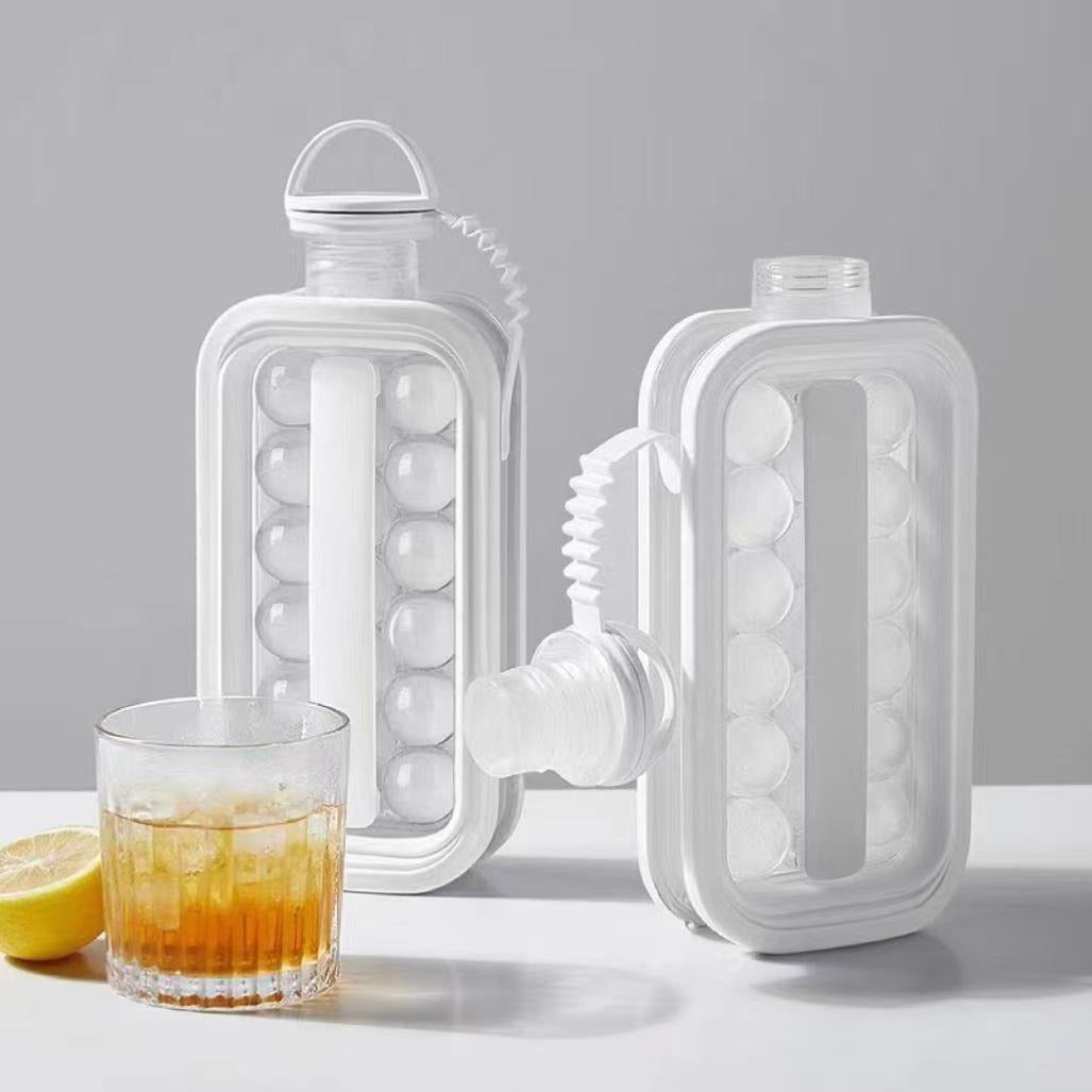 Ice hockey ice cube mold kettle ice cube cup spherical silicone ice storage box refrigerator frozen ice bag pot home ice making artifact