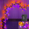 Cross-border spider bat shape lamp ghost festival atmosphere decoration lamp layout Halloween rattan lamp LED simulation tree lamp