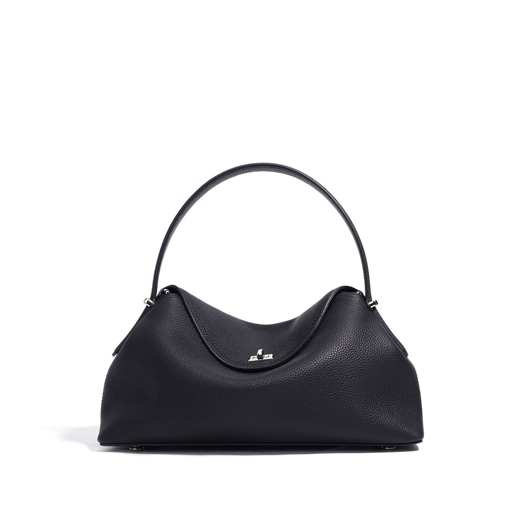 2025 spring new shoulder messenger bag handbag advanced simple fashion all-match bag first layer cowhide genuine leather
