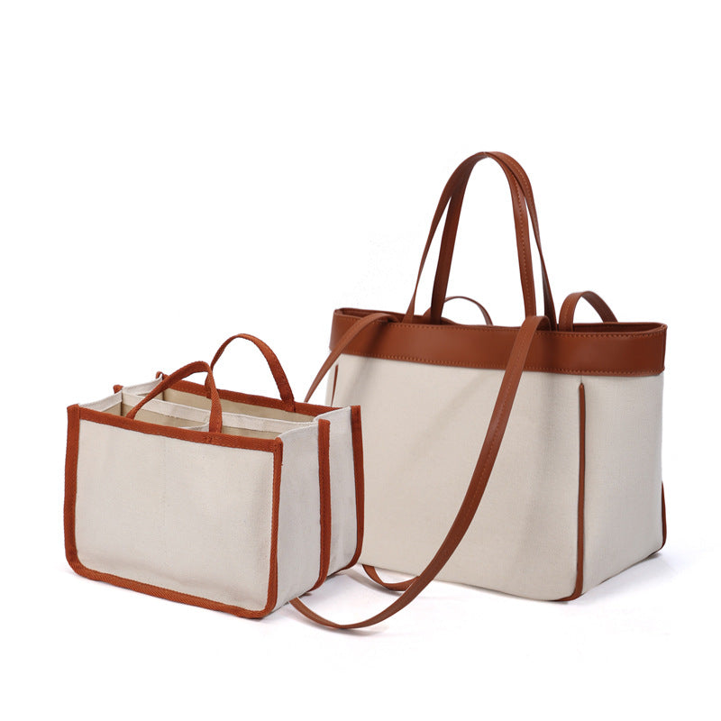 New style mother and child two-piece set high-value multifunctional mother and baby bag for going out and commuting portable mother bag