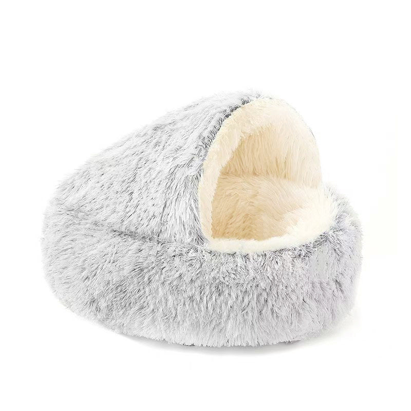 Cat bed winter warm pet cat house quilt four seasons universal dog bed semi-enclosed autumn and winter pet warm supplies