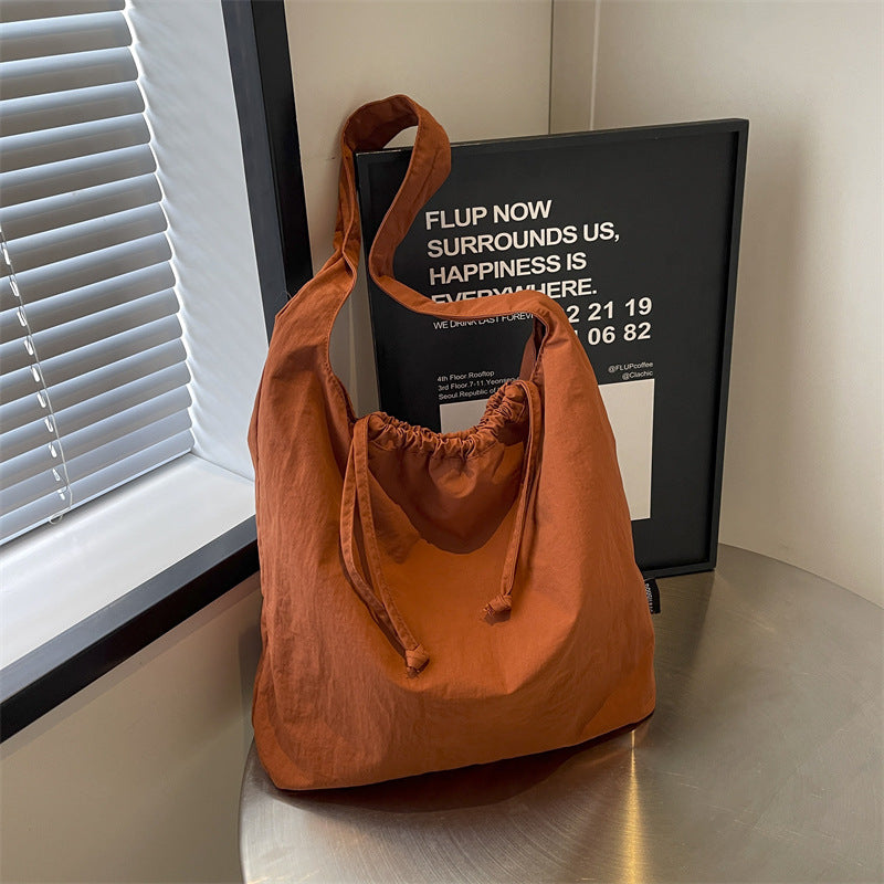 Women's canvas bag large capacity cross-border new one-shoulder crossbody college students leisure class commuting all-match tote bag