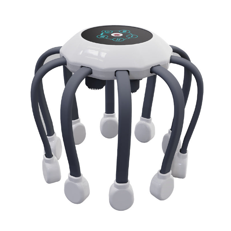 Head vibration scalp dredging relaxation massager Octopus fully automatic multi-dimensional electric massager Bluetooth
