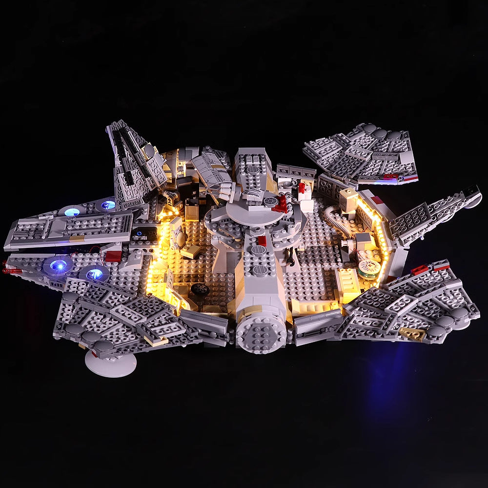 Compatible with Lego Millennium Falcon Star Wars building blocks assembly high difficulty large cross-border wholesale adult toy gift
