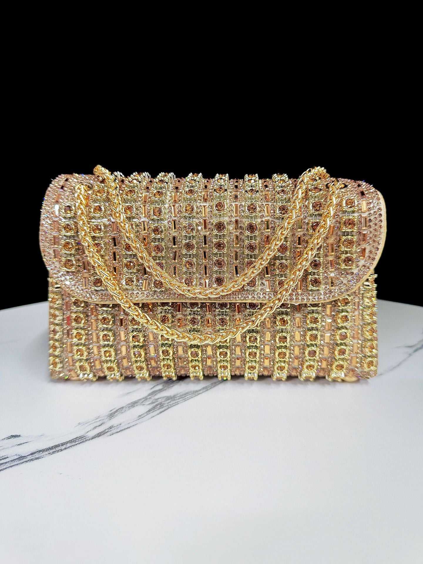 New cross-border evening dress lady rhinestone clutch bag diamond chain cheongsam bag crossbody evening bag female handbag