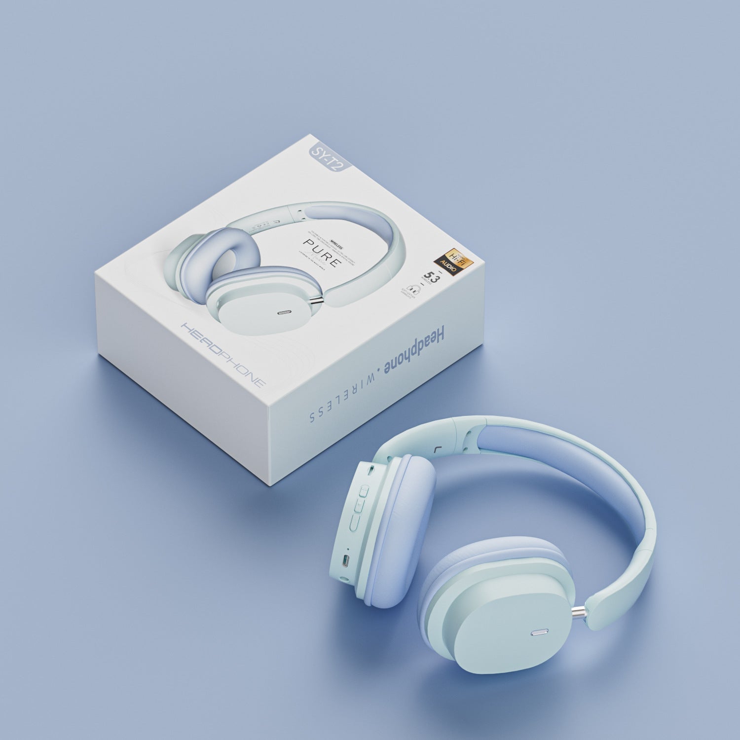 New Head-mounted Noise Cancelling Bluetooth Headset Wireless Gaming Headset Ultra-Long Battery Life Mobile Headset Manufacturer Wholesale