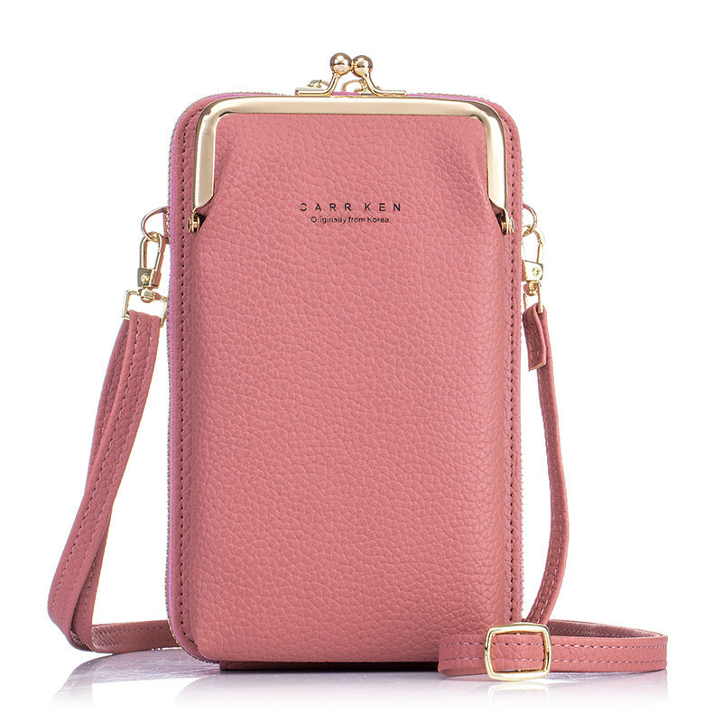 Mobile phone bag women's crossbody 2025 new simple large capacity card bag wallet integrated bag mini stylish small bag trend