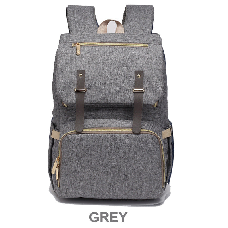 Cross-border hot selling large capacity mommy bag multi-pocket backpack multi-function waterproof maternity mother and baby bag outing bag
