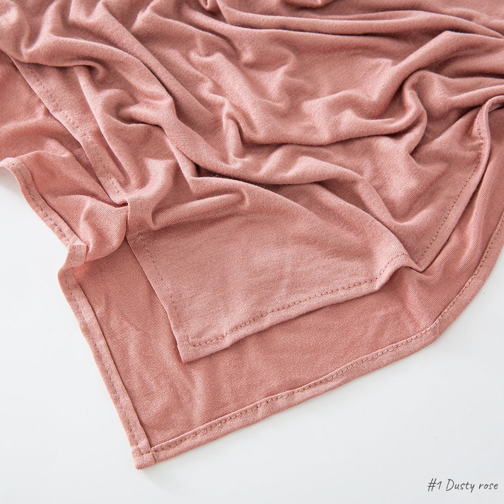 High-quality right-angle curled modal sweat cloth headscarf 170*60 mercerized cotton breathable and comfortable women's head scarf