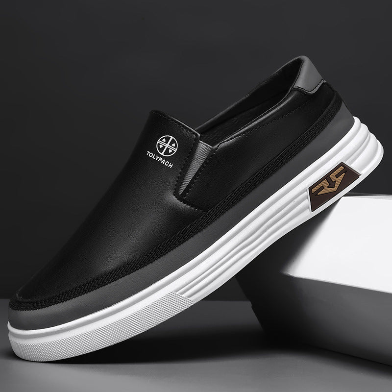 2025 new Wenzhou shoes spring casual business formal toe shoes one-step middle-aged dad shoes