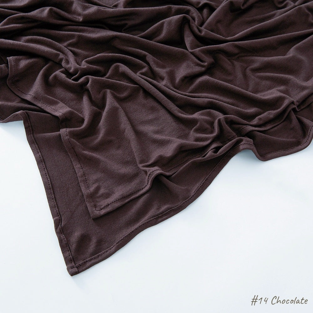 High-quality right-angle curled modal sweat cloth headscarf 170*60 mercerized cotton breathable and comfortable women's head scarf