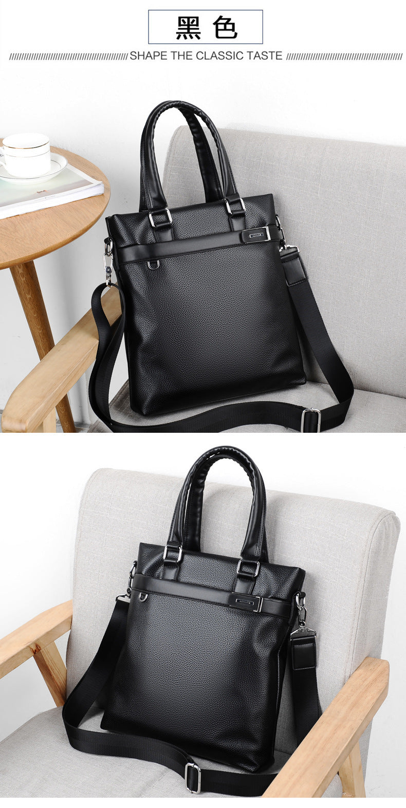 New Kangaroo men's bag briefcase men's handbag business bag briefcase cross-border supply