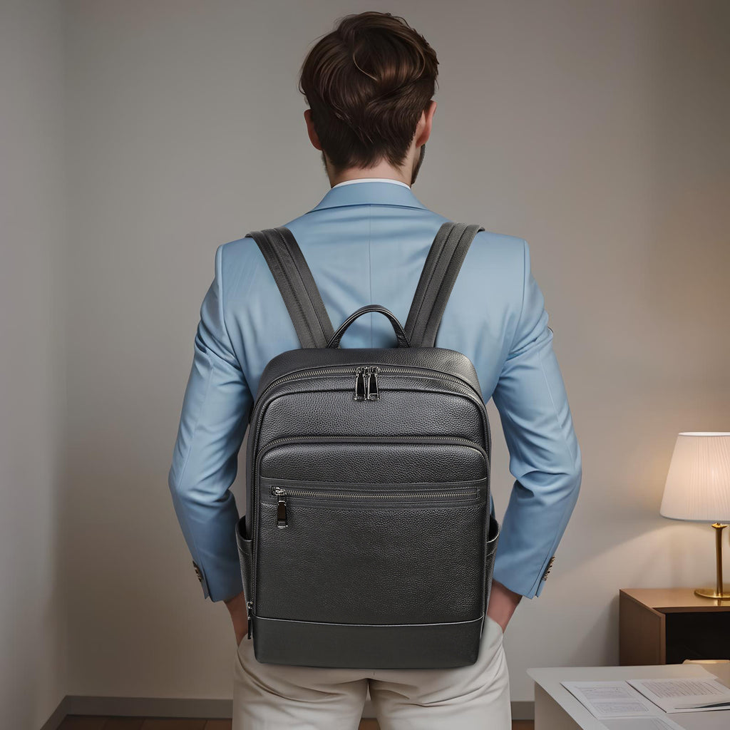 Marant genuine leather men's backpack cowhide backpack men's bag high-end business computer backpack collection men