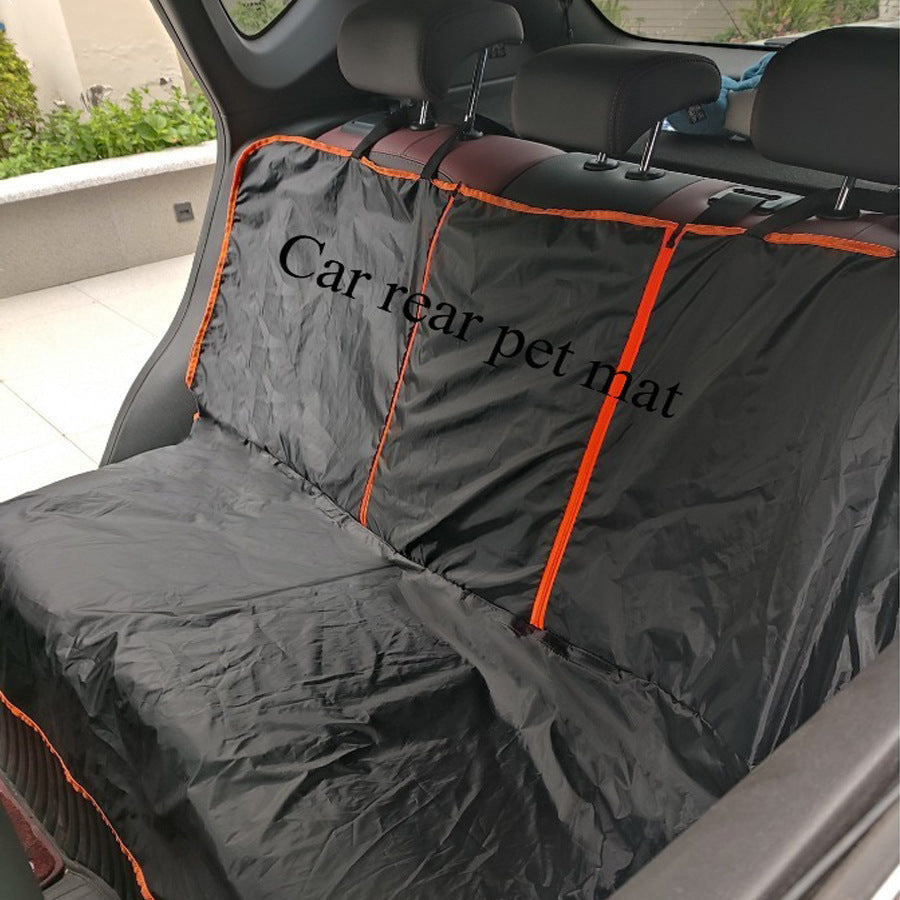 Car pet mat rear dog seat cushion moisture-proof and dirt-proof car back seat cushion thickened Oxford cloth pet seat cushion