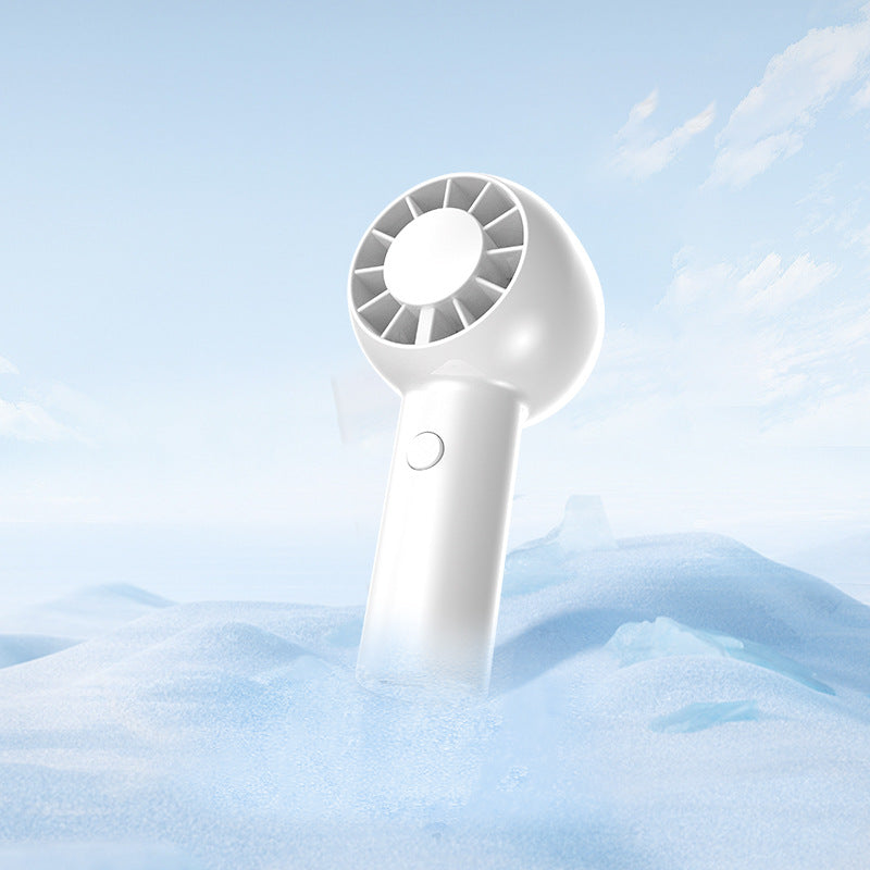 2025 New High Speed Handheld Cooling Fan USB Mini Portable Rechargeable Turbo Small Fan Desktop Fan