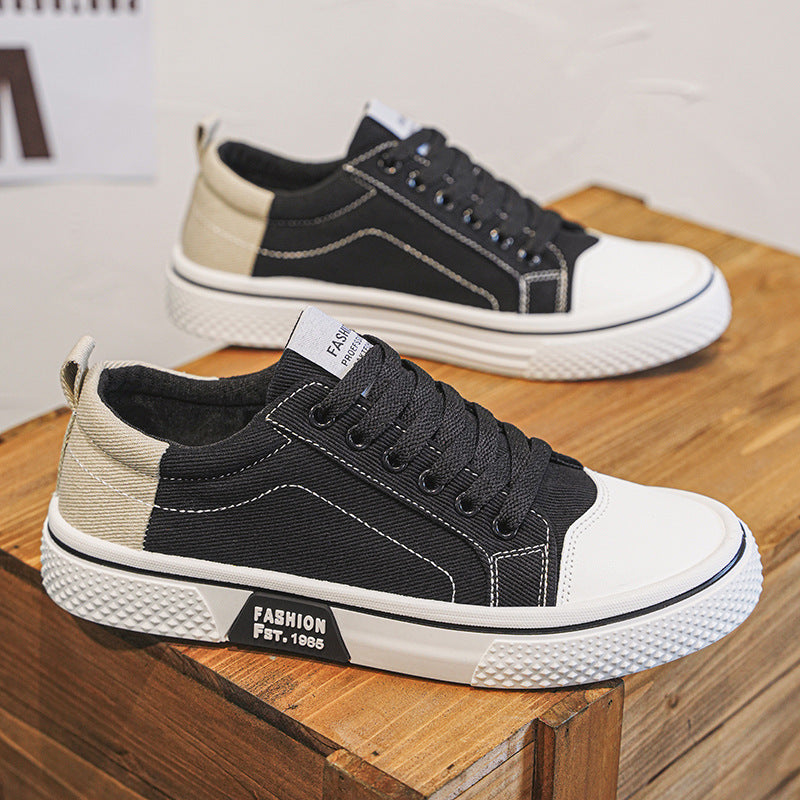 Summer canvas shoes new breathable versatile skateboard shoes men's soft sole casual sports trendy fashion canvas shoes men