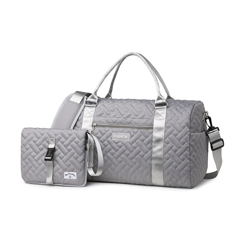 New fashion mother and baby travel bag two-piece multifunctional mother and baby bag large size portable travel bag