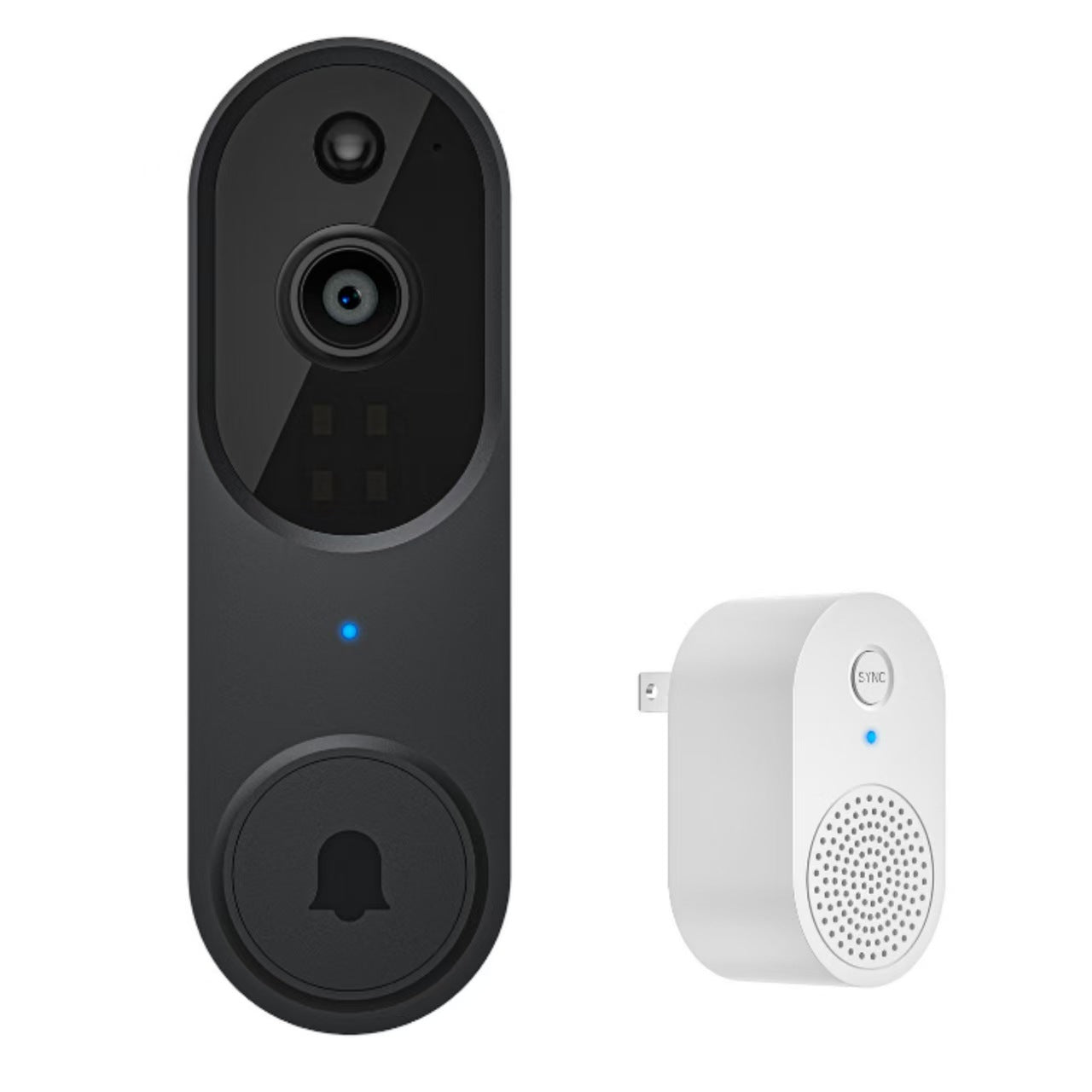 Cross-border smart video doorbell, wireless remote video intercom, human detection, HD night vision, smart home monitoring