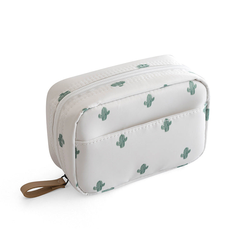 Makeup storage bag Mini portable waterproof cosmetic bag Korean simple female portable makeup lipstick bag