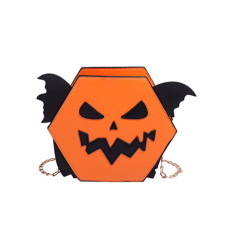Autumn new funny pumpkin bag European and American Halloween niche design fashionable exquisite creative trend bag