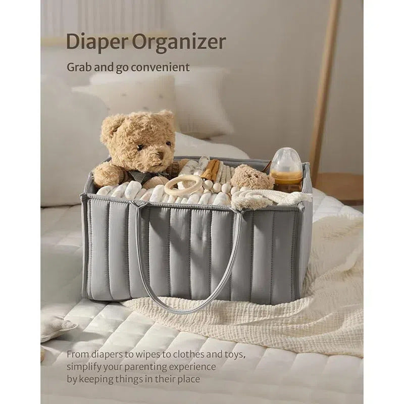 Large capacity maternal and child supplies diaper storage bag fashionable multifunctional diaper bag easy to fold mommy bag storage