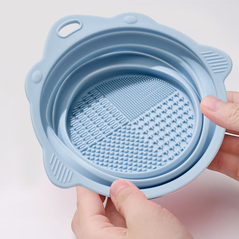 Manufacturers spot wholesale silicone pet bowls cat and dog food bowls drinking water bowls pet tableware supplies silicone foldable dog bowls