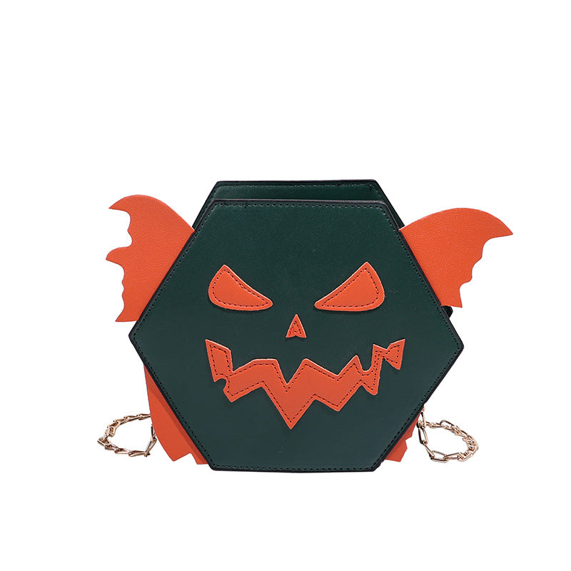 Autumn new funny pumpkin bag European and American Halloween niche design fashionable exquisite creative trend bag