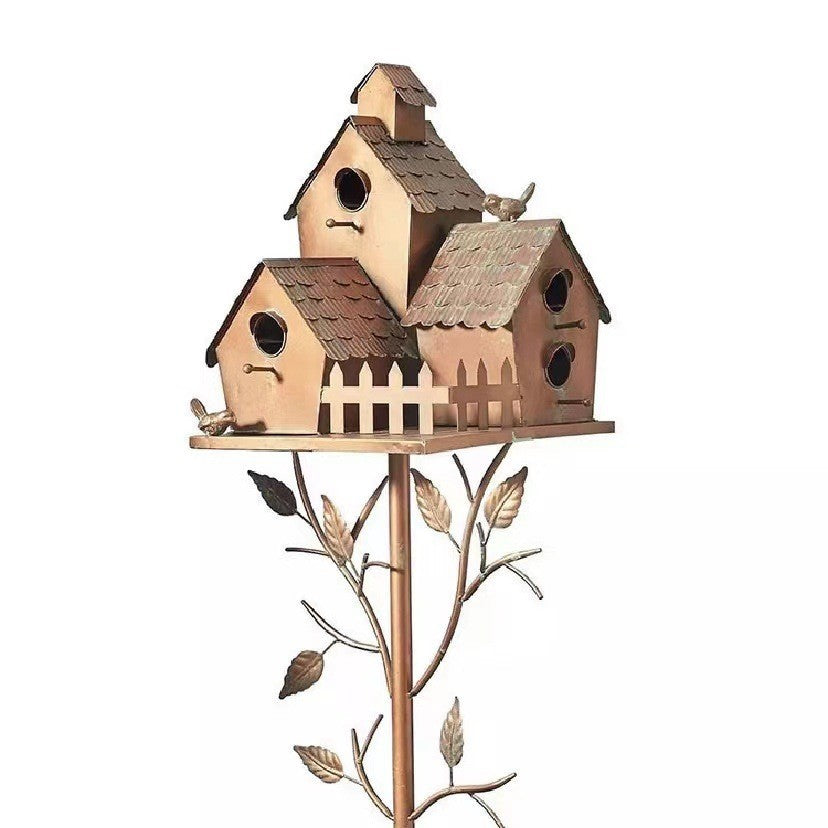 Spot bird house bracket independent stand metal birdhouse  bird nest courtyard decoration outdoor bird house garden ornaments