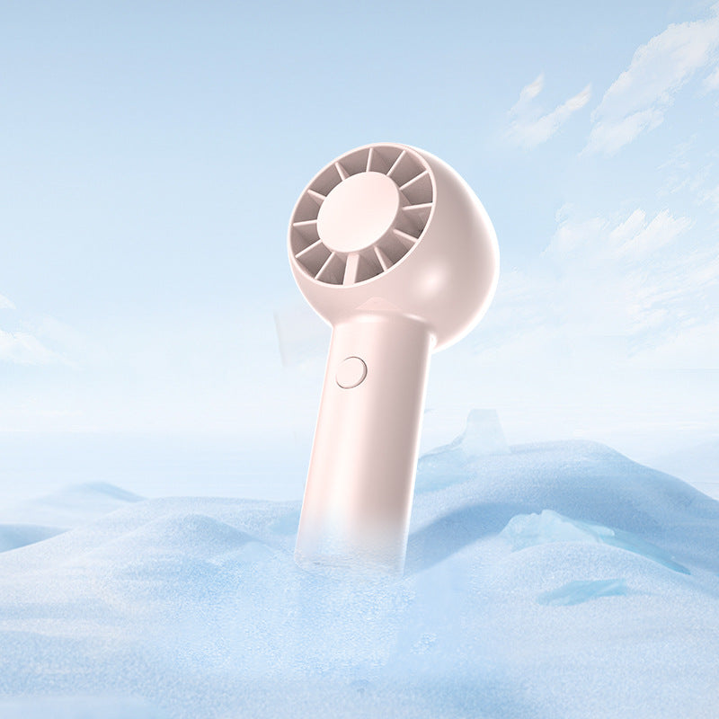 2025 New High Speed Handheld Cooling Fan USB Mini Portable Rechargeable Turbo Small Fan Desktop Fan