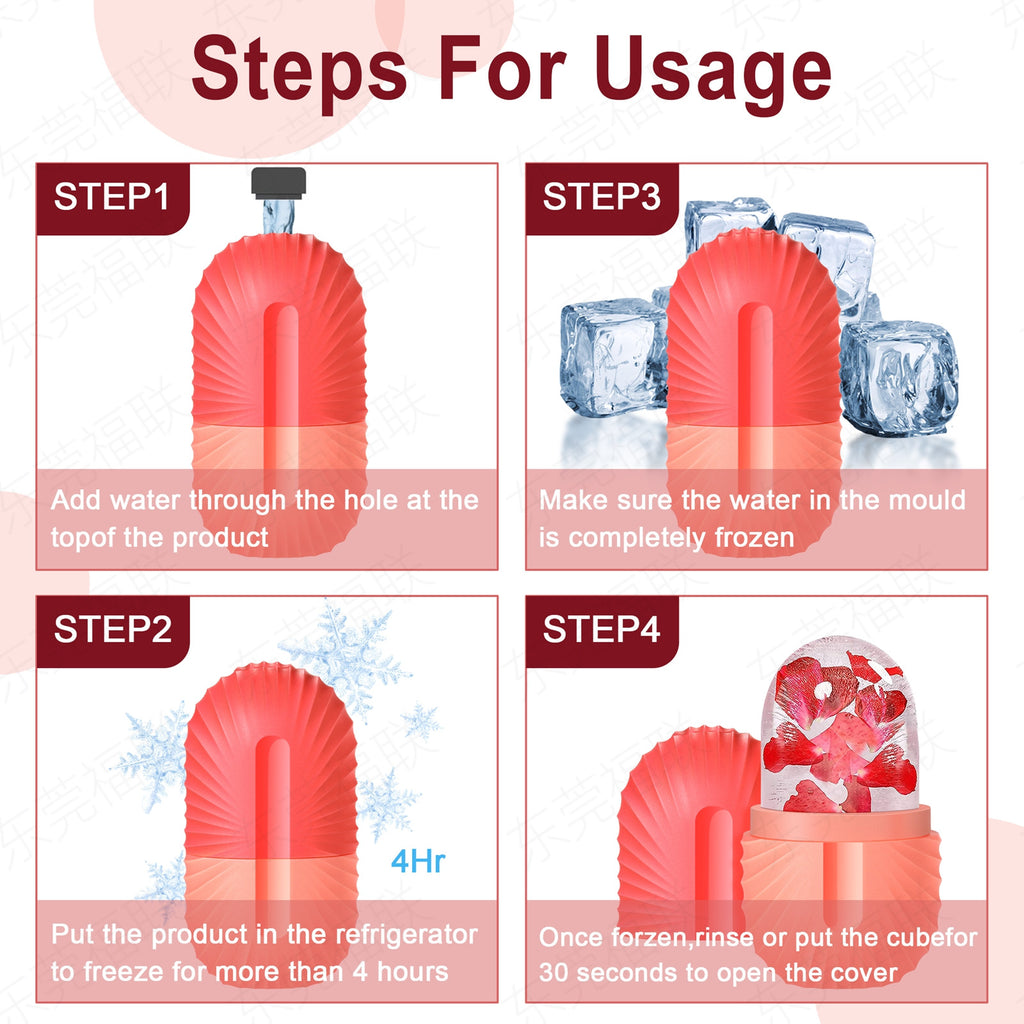 capsule face pack ice tray pore shrink ice face beauty products ice compress arm cooling ice roller