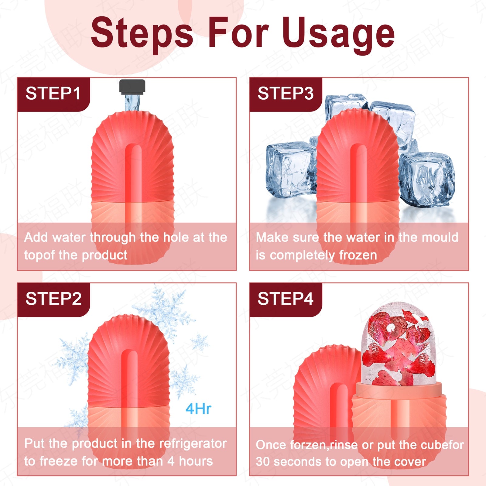 capsule face pack ice tray pore shrink ice face beauty products ice compress arm cooling ice roller