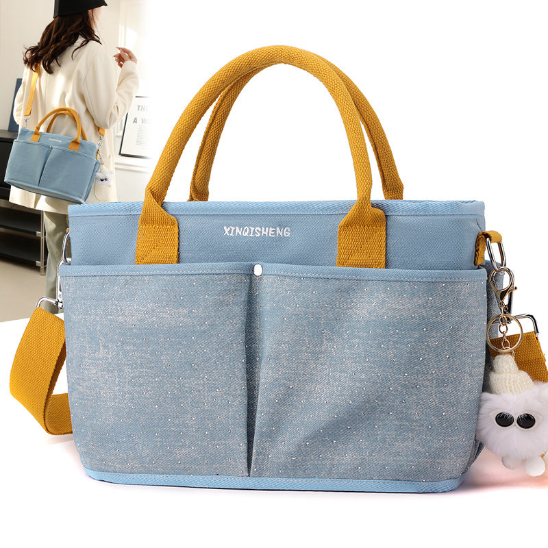 Mommy bag spring new style single shoulder fashionable multifunctional mother and baby bag for traveling milk storage and heat preservation mommy bag