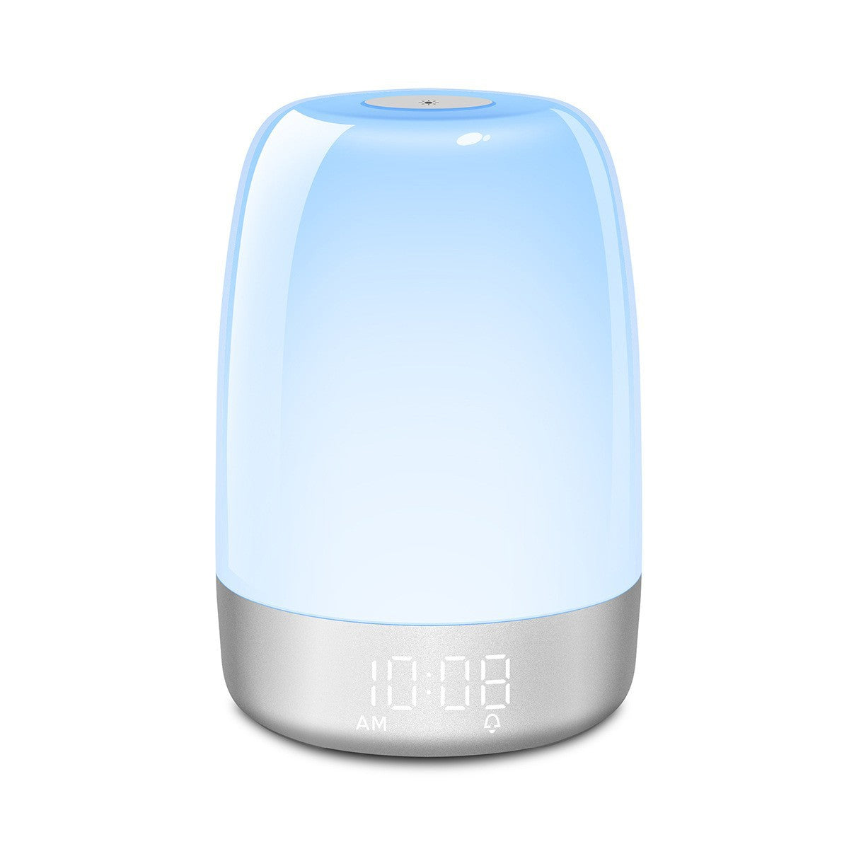 Sleep simulation sunrise wake-up light alarm clock wholesale simple silent touch bedside USB colorful night light romantic