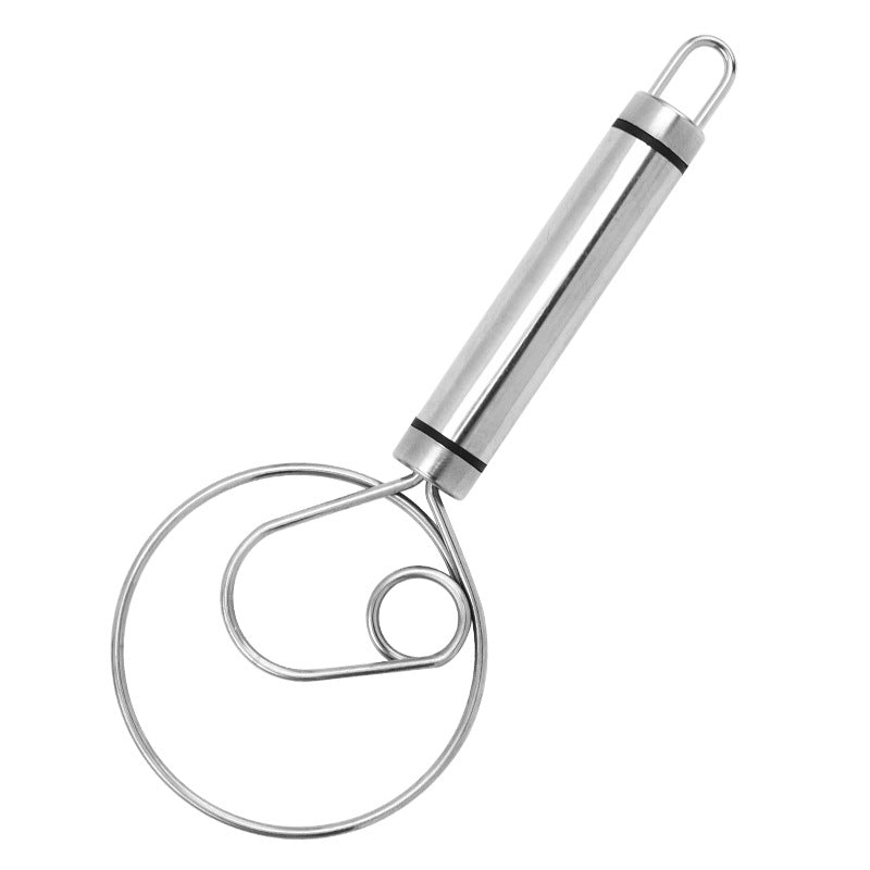 Stainless steel powder beater single eye coil flour mixer dough mixing tool