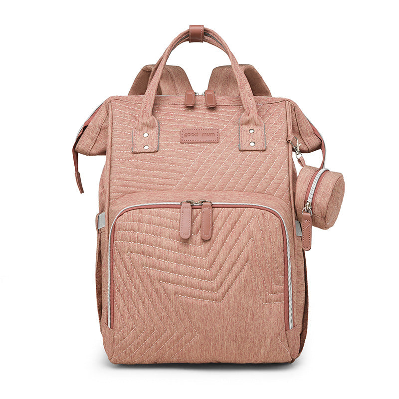 Cross-border mommy bag new European and American style fashionable multifunctional mother and baby bag hot sale large capacity mommy bag